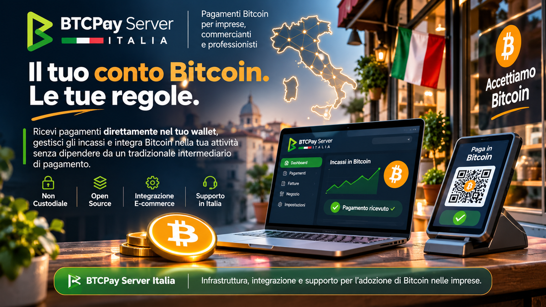 Il tuo conto Bitcoin. Le tue regole.