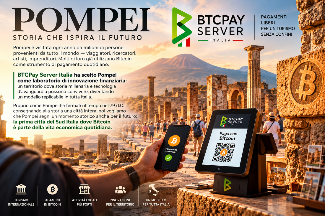 Pompei, dove la storia incontra il futuro di Bitcoin