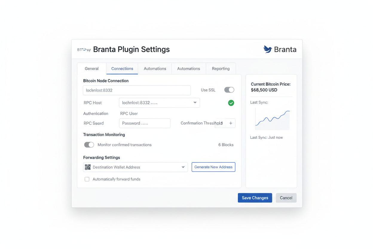 Configurazione Plugin Branta su BTCPay Server | Verifica e Sicurezza Avanzata per i tuoi Bitcoin